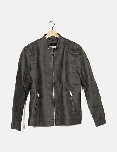 ONLY & SONS Chaqueta biker gris