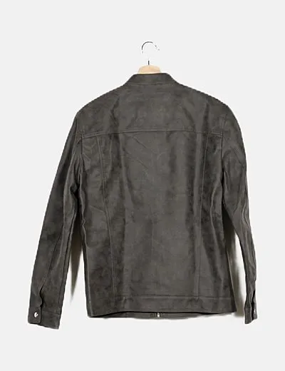 ONLY & SONS Chaqueta biker gris