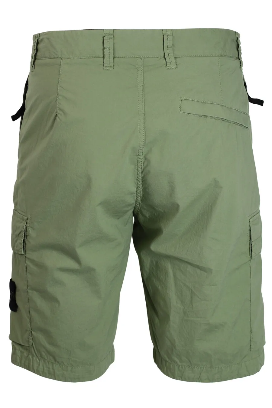 Pantalón corto midi verde estilo cargo