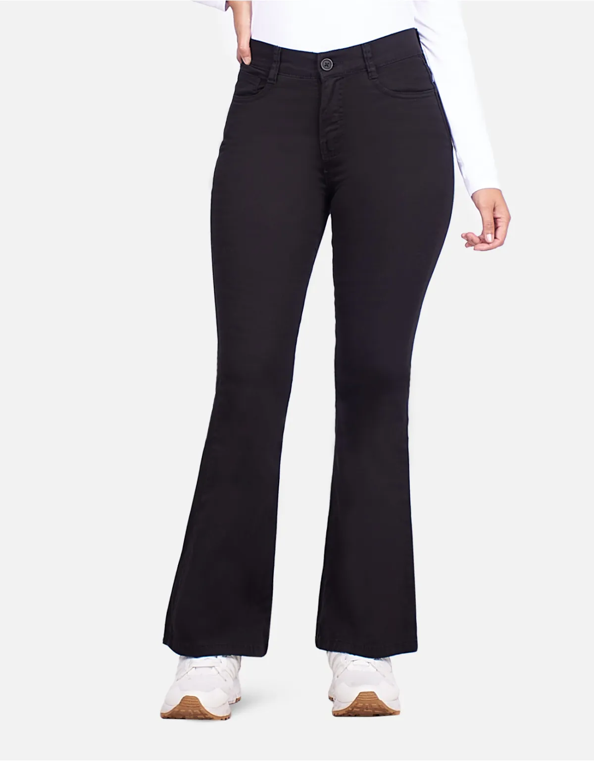 Pantalón flare negro mm