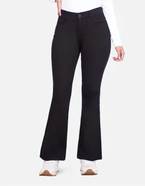 Pantalón flare negro mm