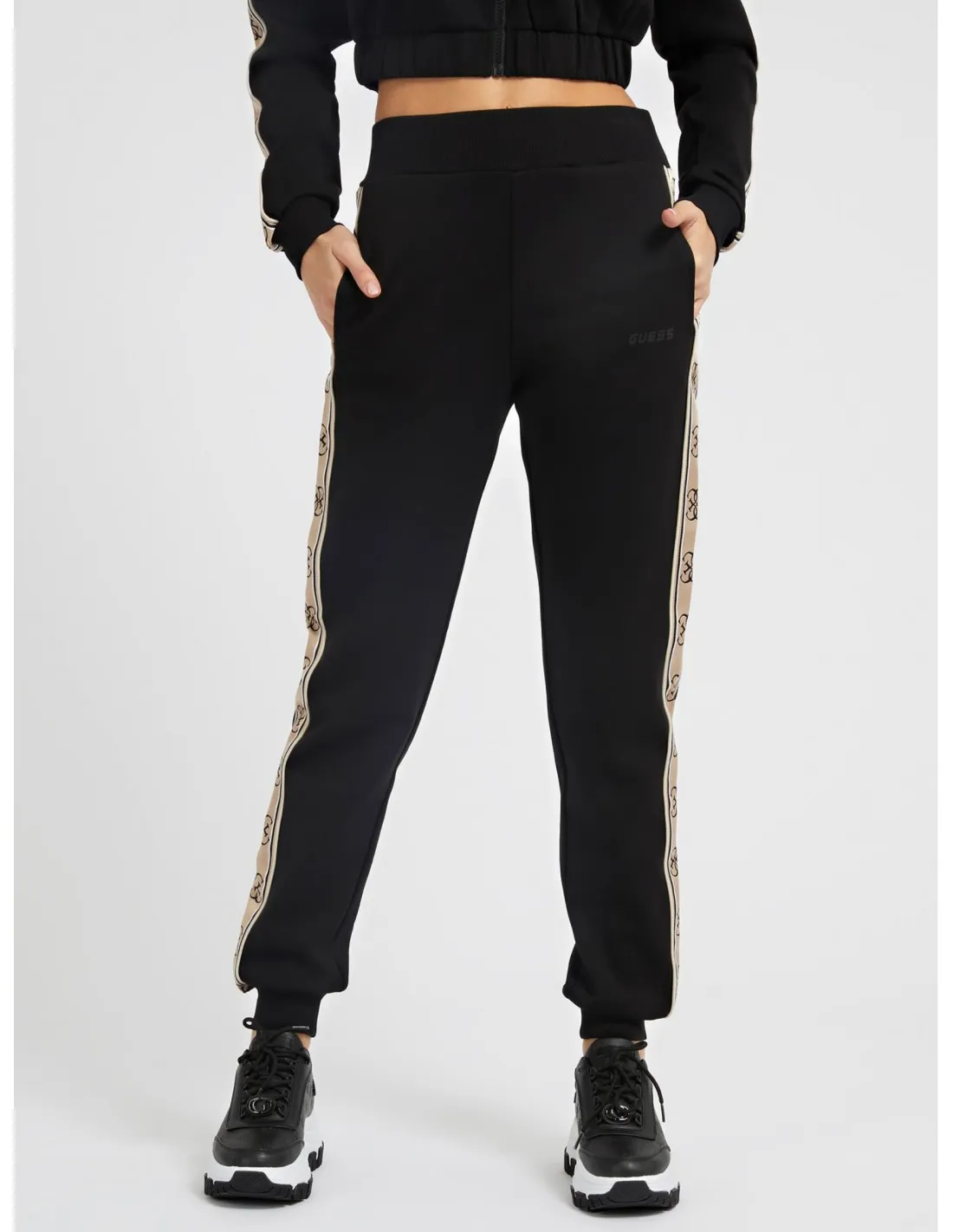 Pantalón jogger con logo lateral de Guess