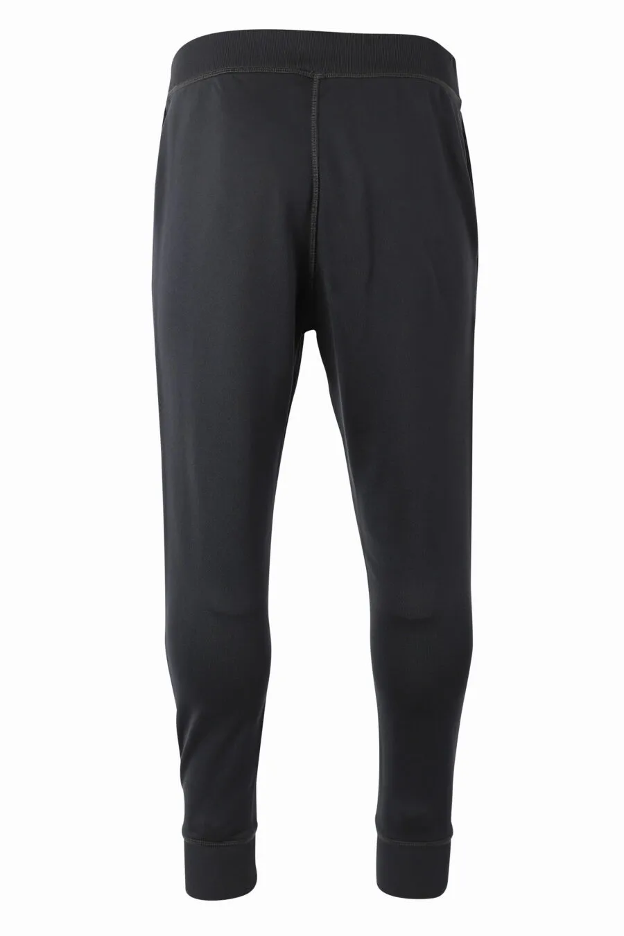 Pantalón negro con logo lateral