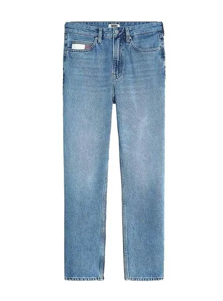 pantalón vaquerotommy jeans harper bandera mujer