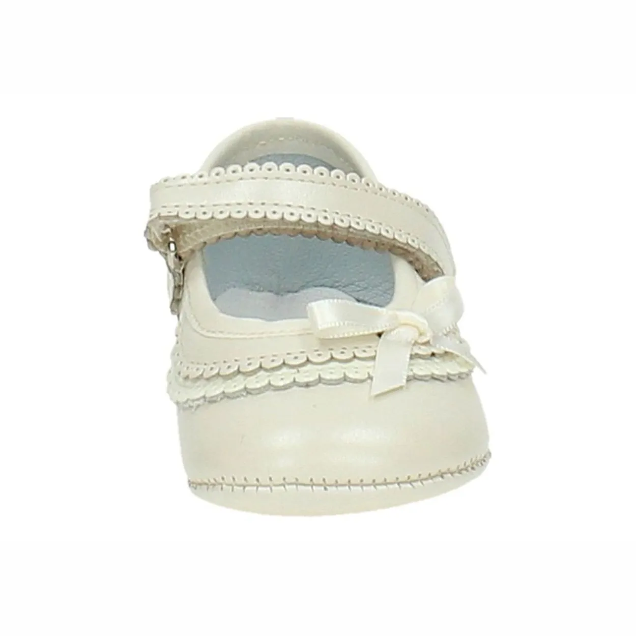 Patuco De Piel Beige De Bebé Niña Citos 22623-15 (tallas De 15 A 19)