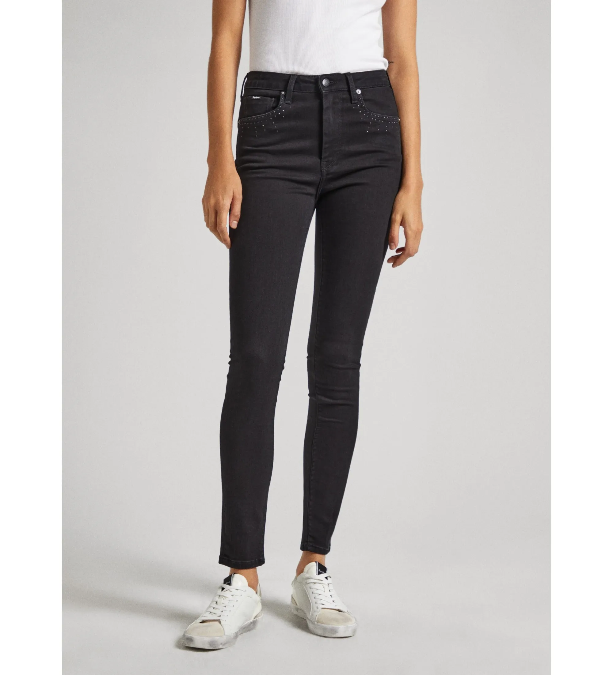 PEPE JEANS JEANS SKINNY NEGRO