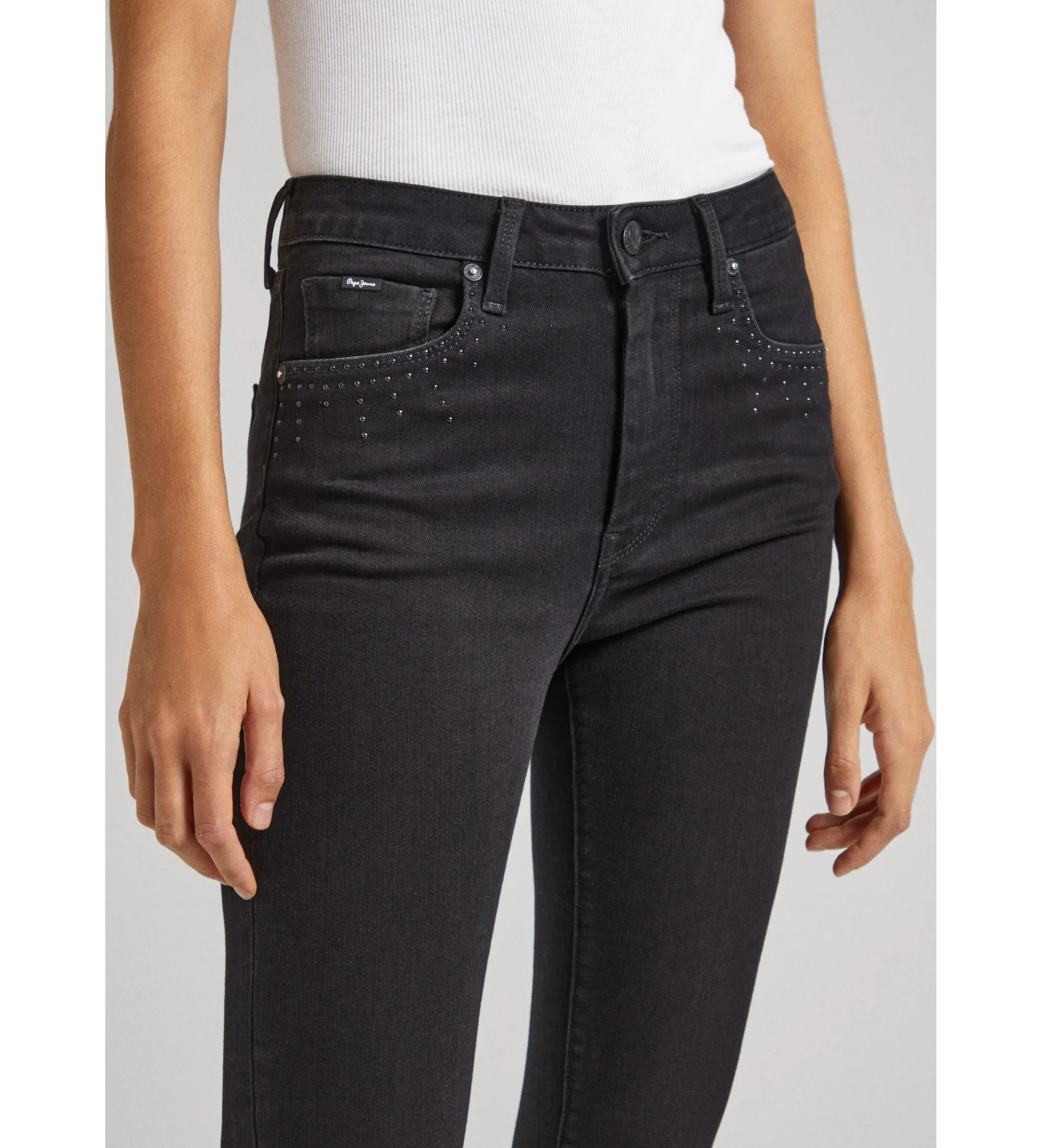 PEPE JEANS JEANS SKINNY NEGRO