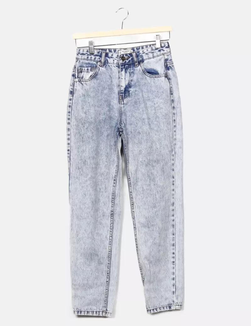 Pull&Bear Mom jeans efecto desgastado