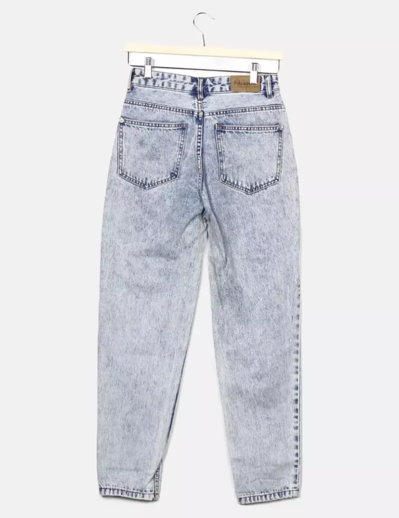 Pull&Bear Mom jeans efecto desgastado