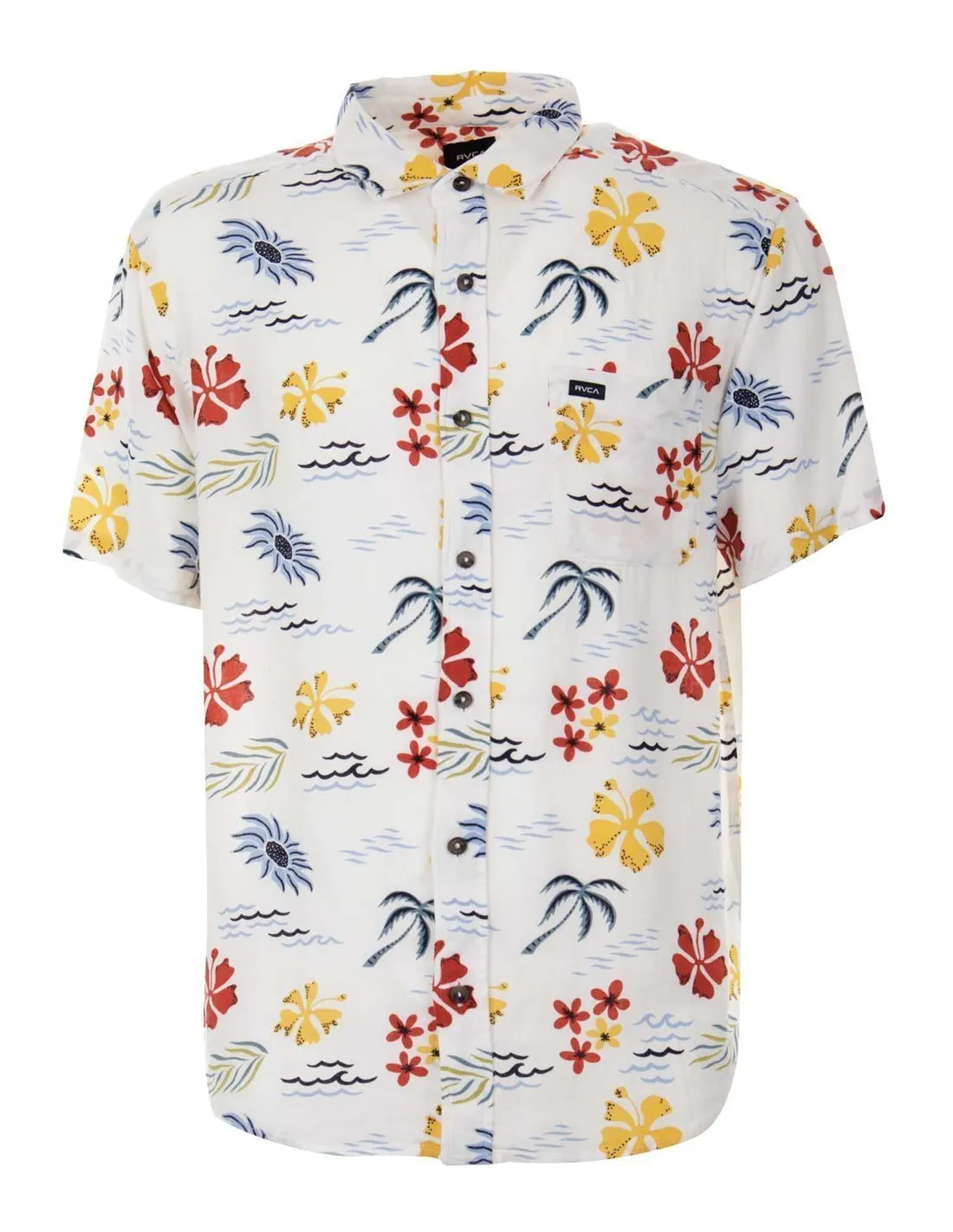 RVCA - Camisa blanca Will Travel Hombre