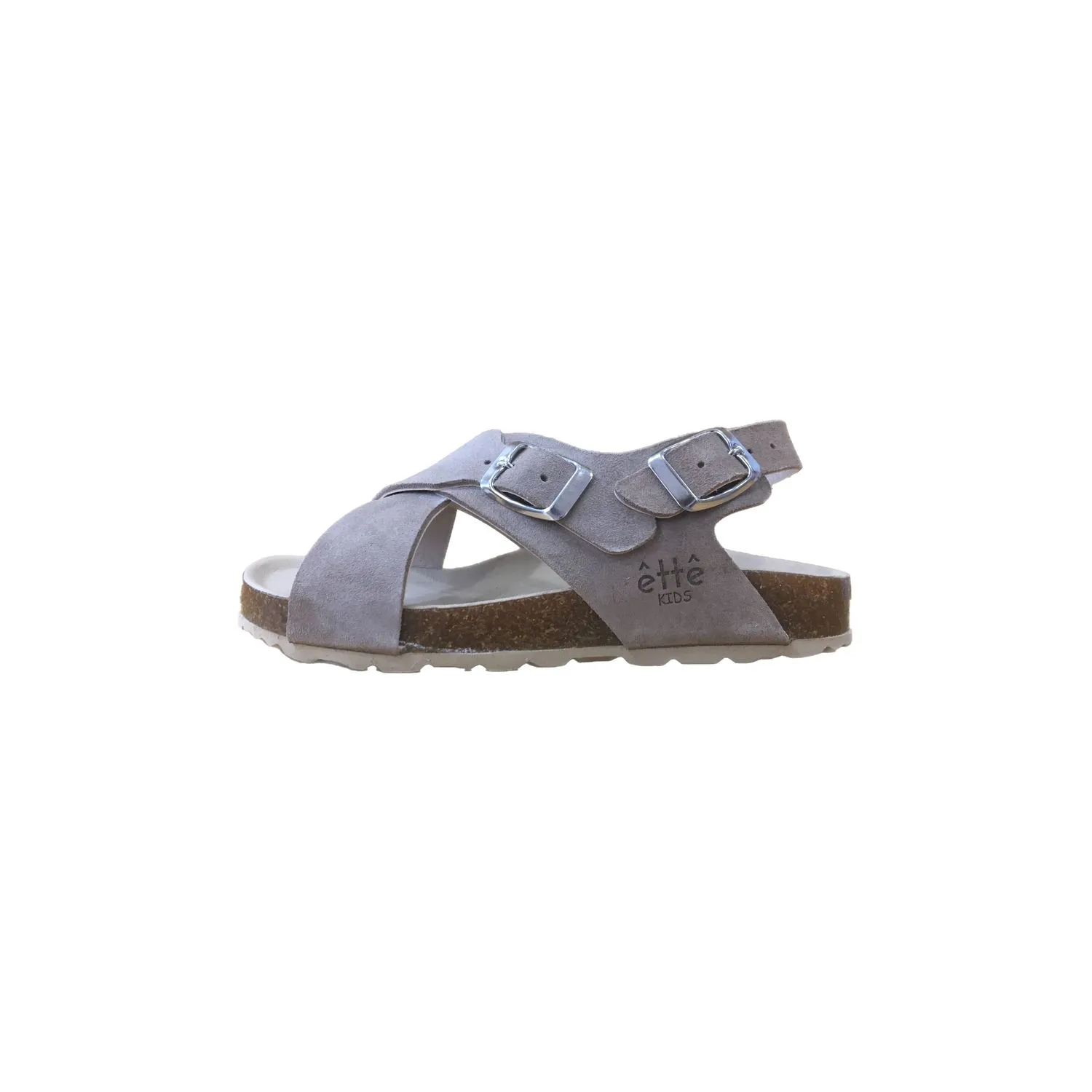 Sandalias De Piel Gris Piedra De Niña Coquette 26345-31 (tallas De 31 A 41)