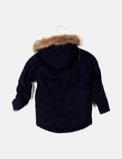 Sfera Parka azul marino capucha