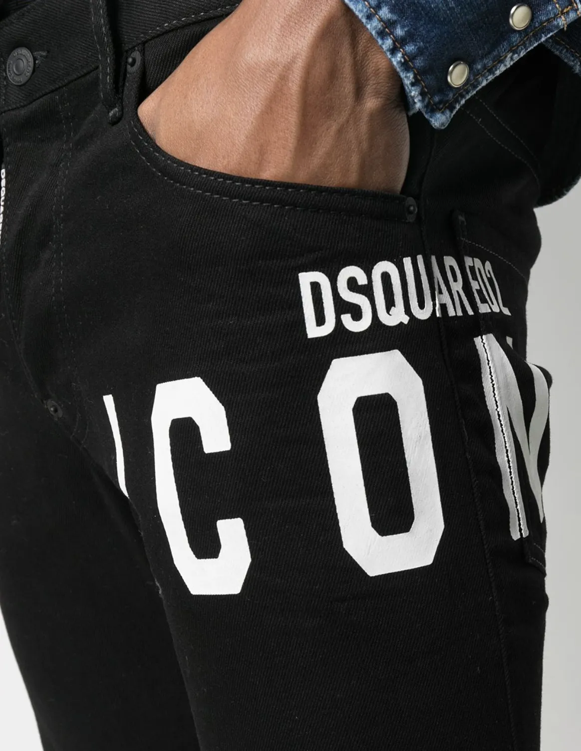 SKATER JEANS DSQUARED2 ICON NEGRO