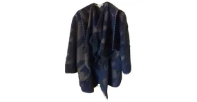 Stella Mc Cartney Poncho abrigo de invierno Azul 