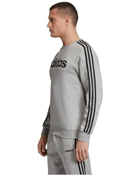 sudadera adidas e 3s crew gris hombre