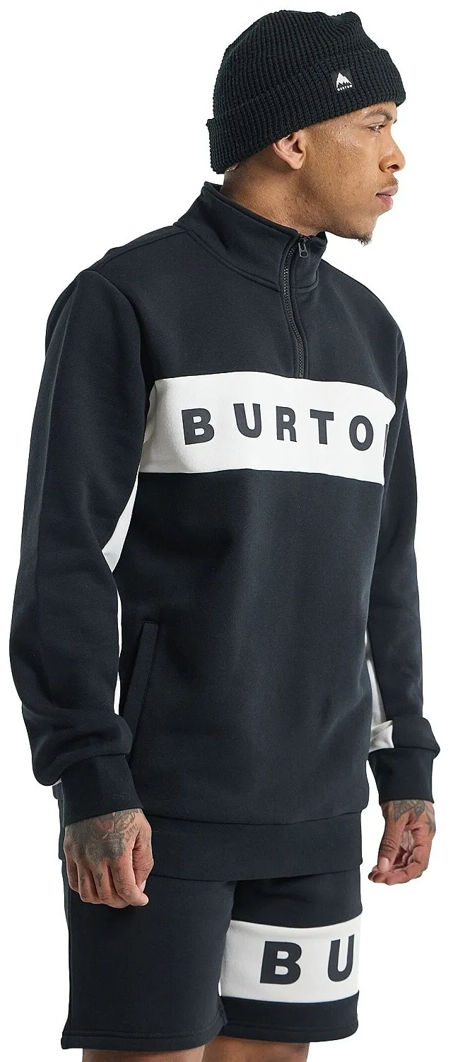 sudadera Burton Lowball Quarter-Zip Fleece - True Black - men´s