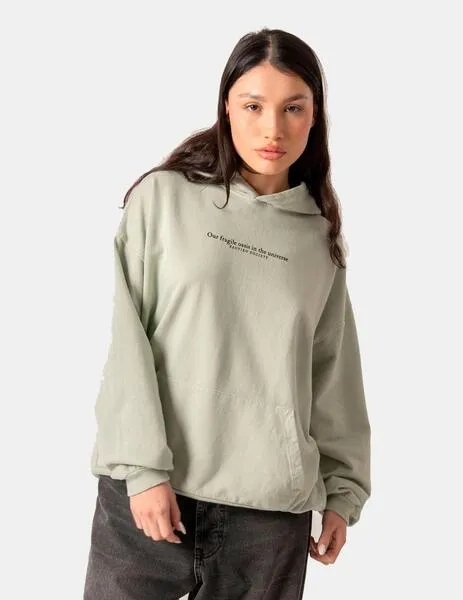 Sudadera Capucha KAOTIKO WASHED OASIS - Fresh Green