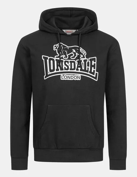 Sudadera Capucha LONSDALE FOCHABERS - Black/White