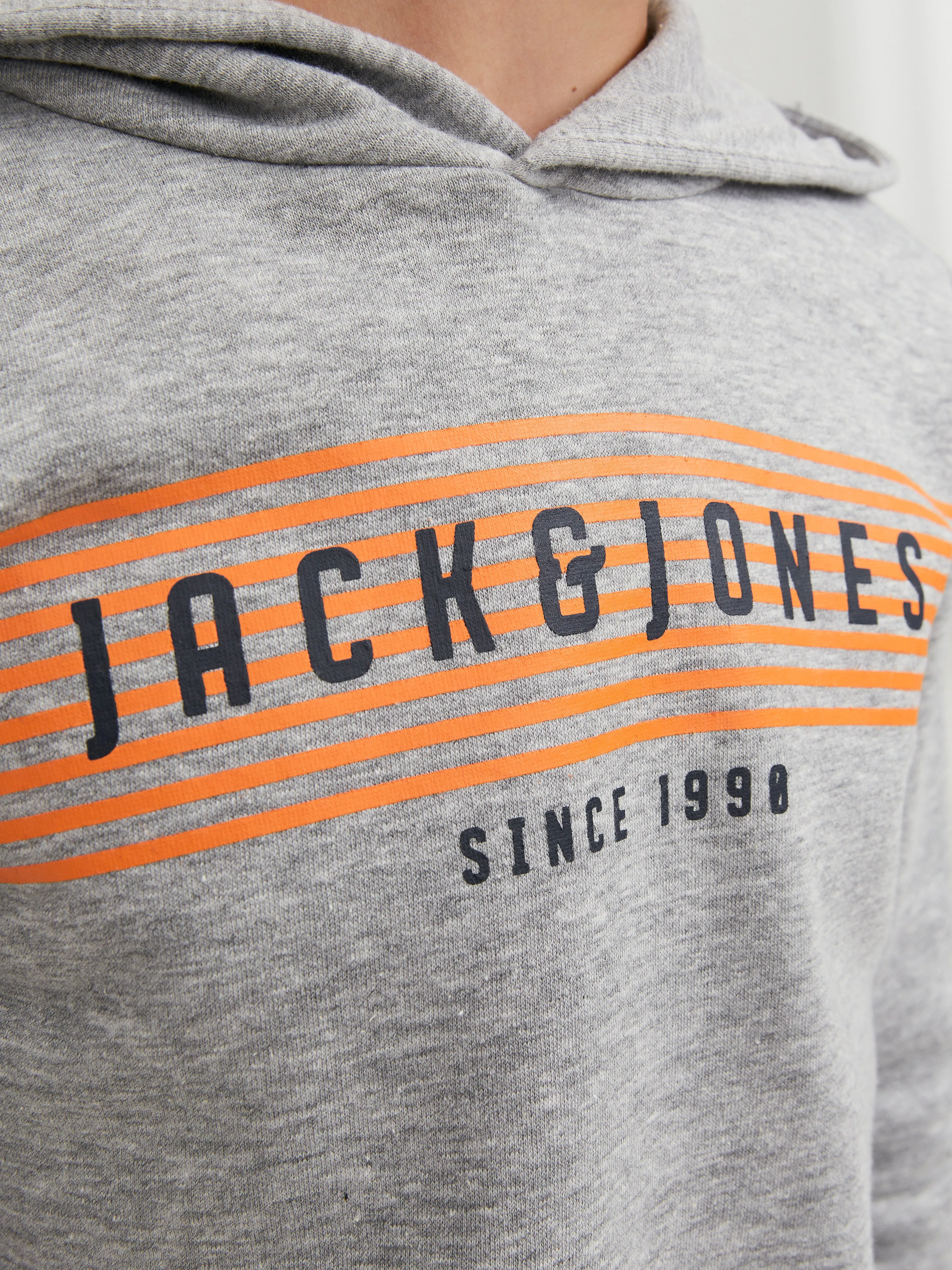 Sudadera con capucha Logotipo Junior | Gris claro | Jack & Jones®