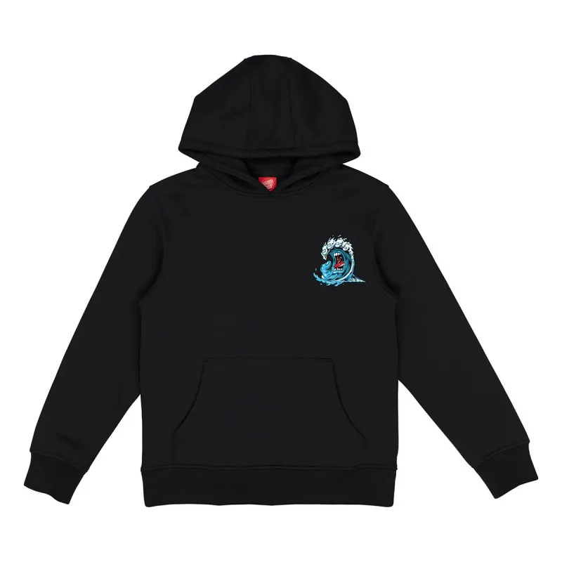 Sudadera con capucha Santa Cruz Screaming Wave Youth Black