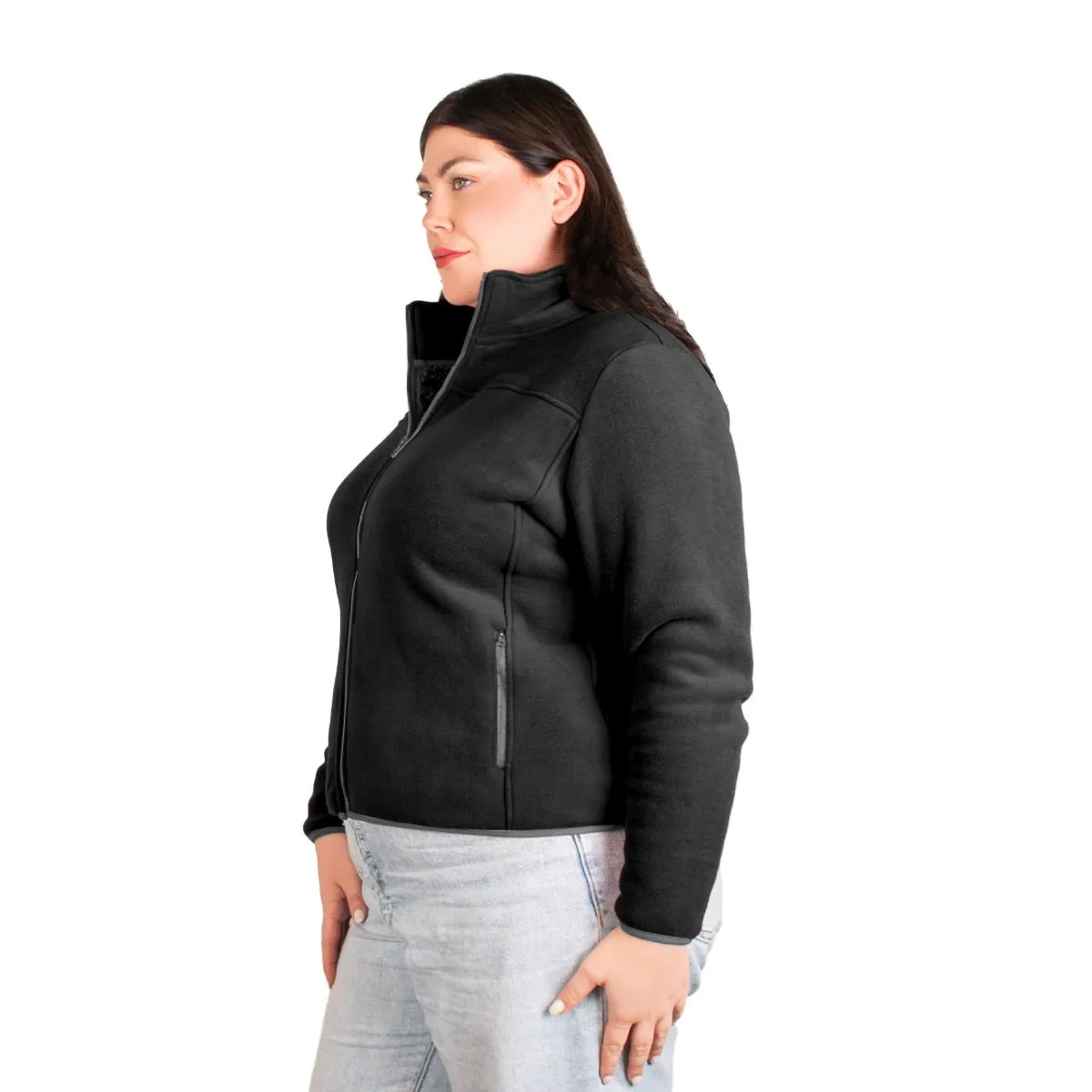 Sudadera Eco Fleece con Fur Greenlander Dama Plus size