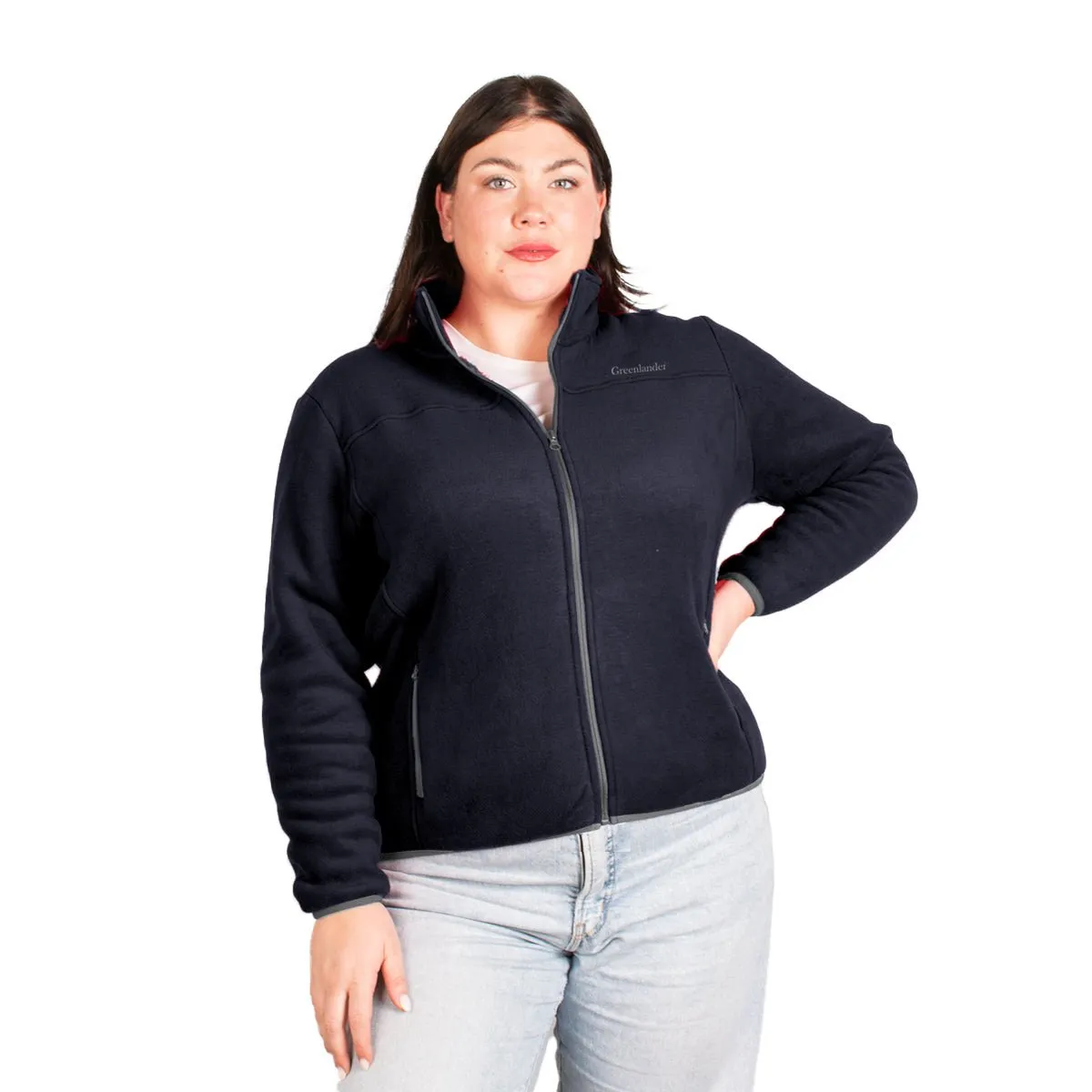 Sudadera Eco Fleece con Fur Greenlander Dama Plus size