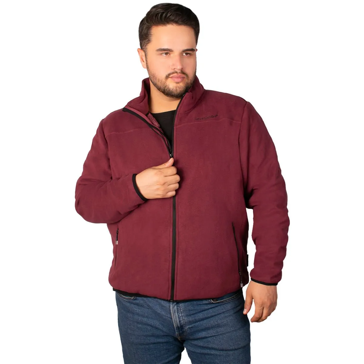 Sudadera Eco Fleece con Fur Greenlander Hombre Plus size