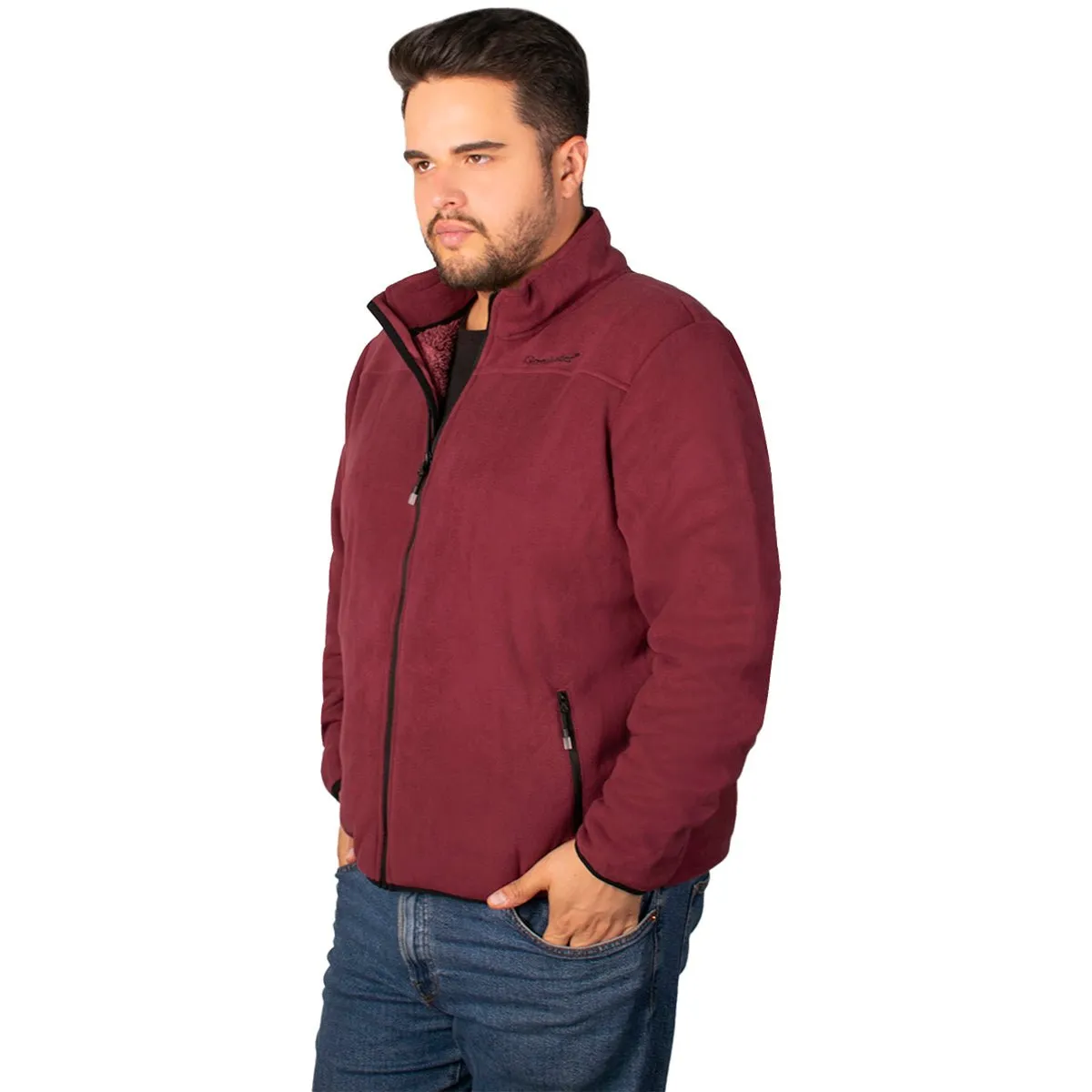 Sudadera Eco Fleece con Fur Greenlander Hombre Plus size