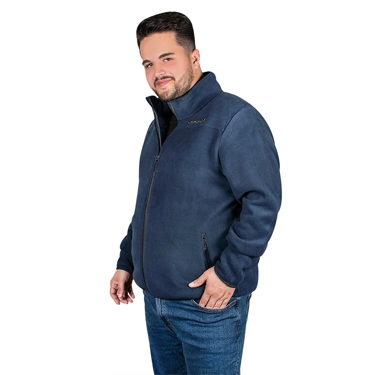 Sudadera Eco Fleece con Fur Greenlander Hombre Plus size