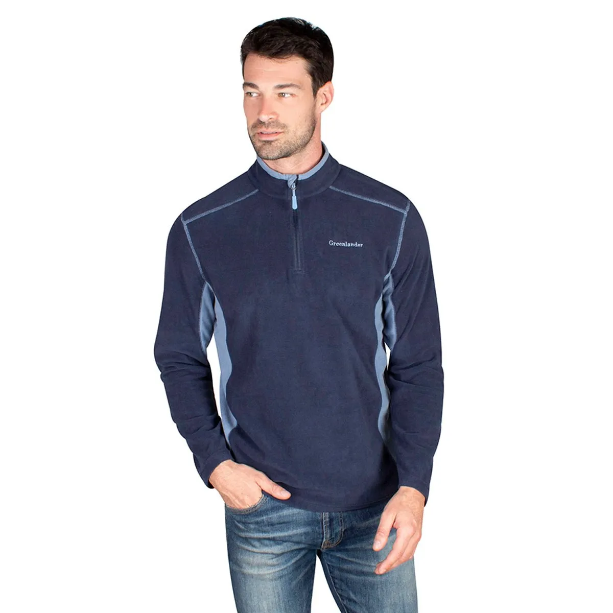 Sudadera Fleece Medio Cierre Hombre