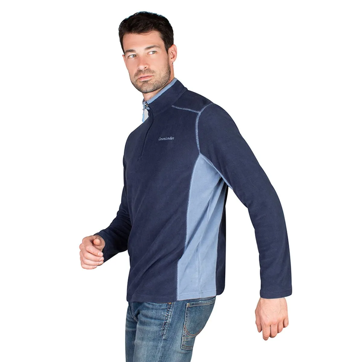 Sudadera Fleece Medio Cierre Hombre