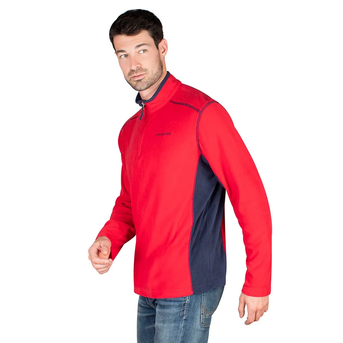 Sudadera Fleece Medio Cierre Hombre