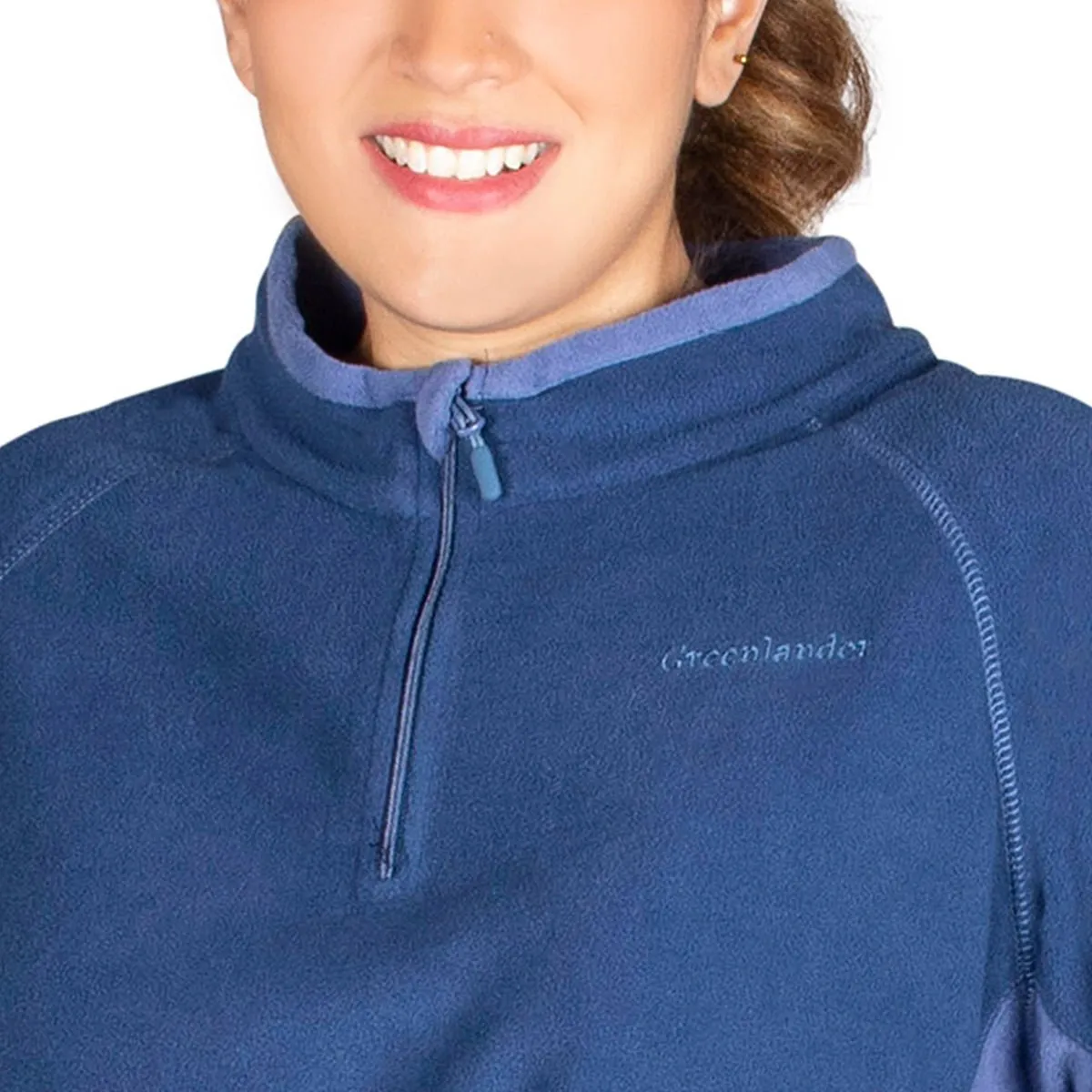 Sudadera Fleece Medio Cierre Mujer Plus Size