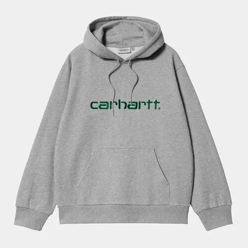 Sudadera Gris Carhartt con capucha Hooded Sweat Grey Heather - Chervil XS