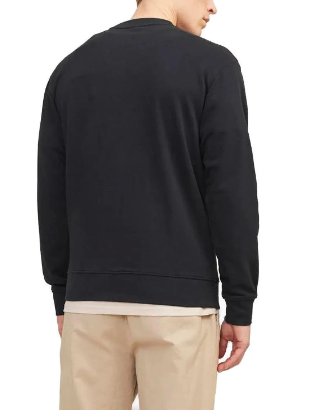 Sudadera Jack&Jones Tampa negro sin capucha para hombre