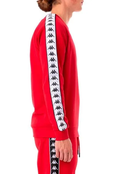 sudadera kappa arbir rojo hombre