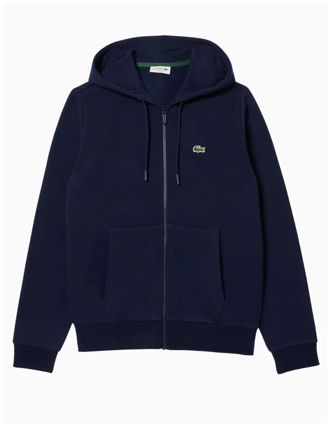 SUDADERA LACOSTE CAPUCHA Y CREMALLERA NAVY