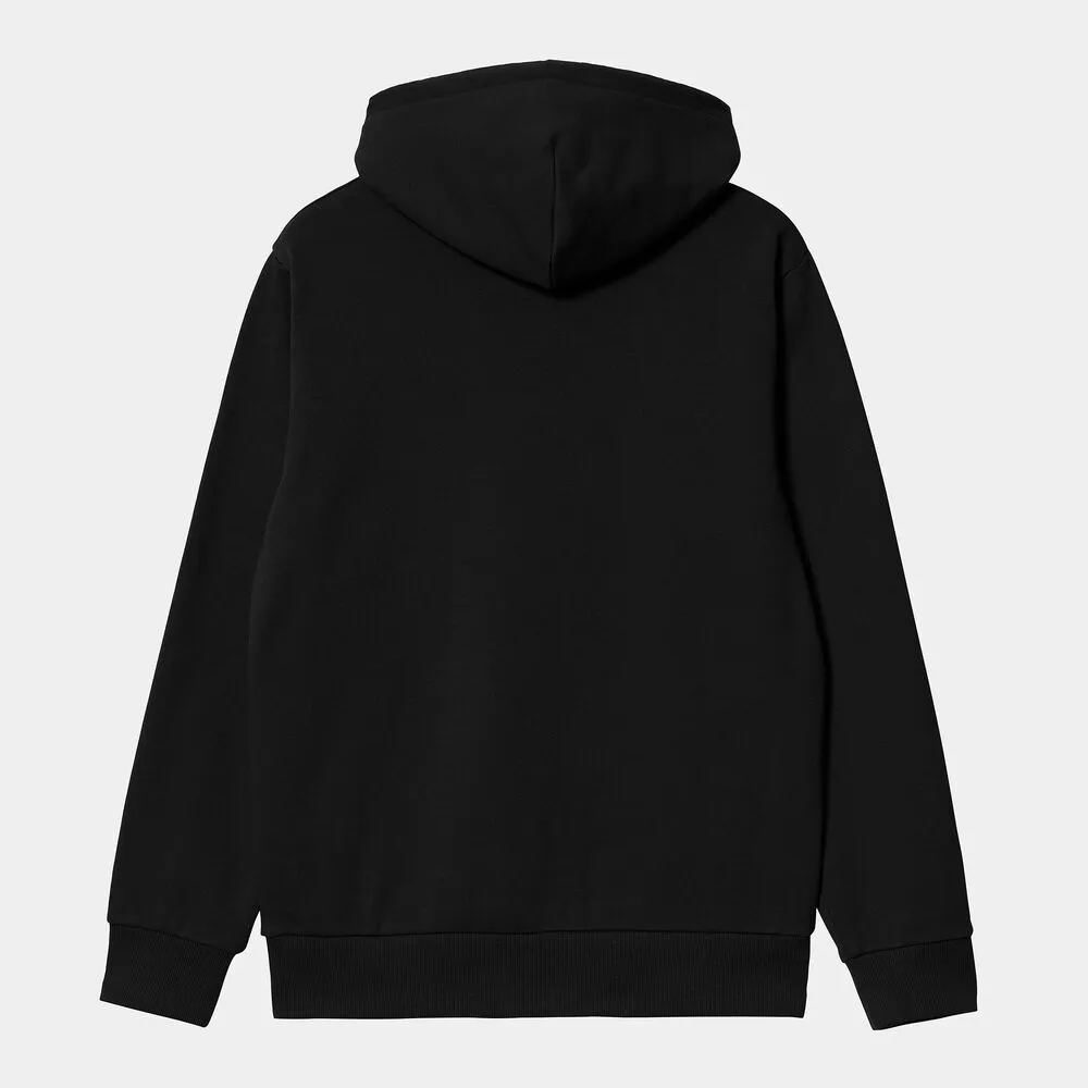 Sudadera Negra Con Capucha Carhartt Hooded Script Embroidery Sweat Black M