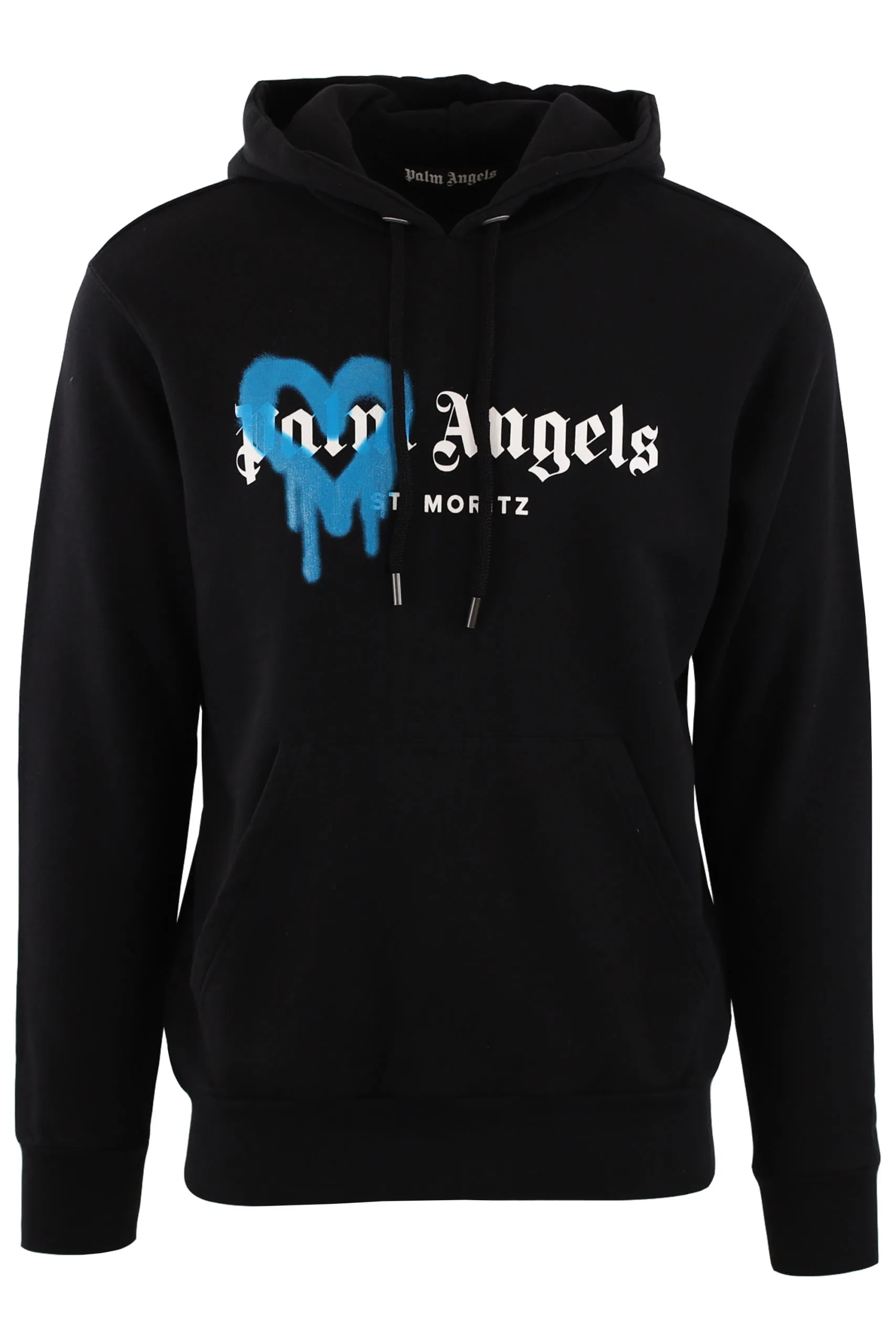 Sudadera negra con capucha y logo St. Morits