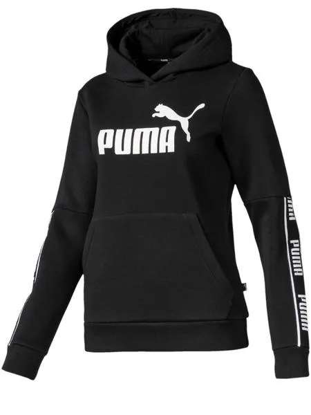 sudadera puma amplified hoody negro mujer