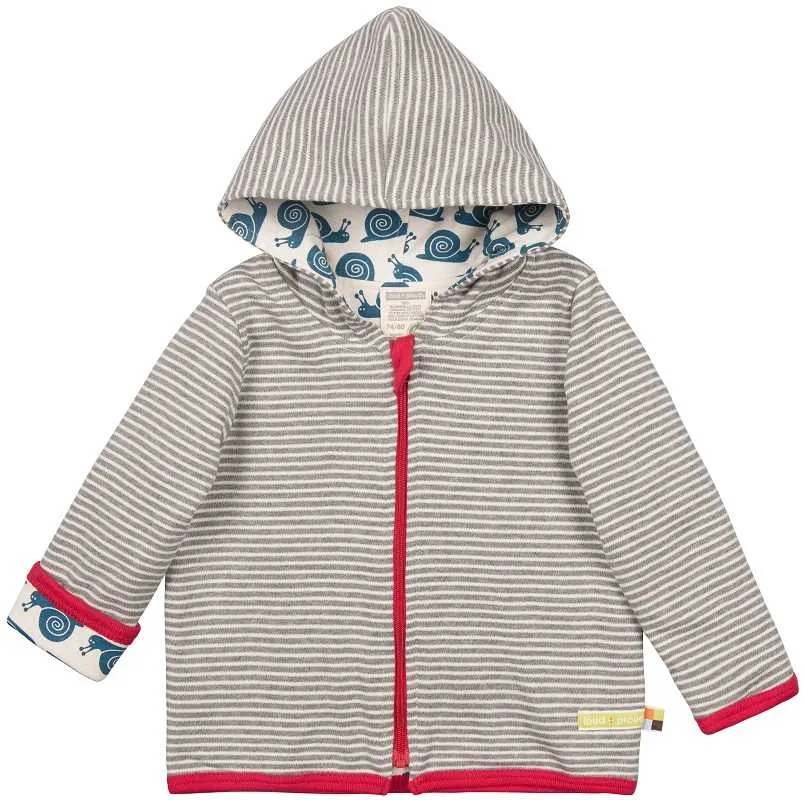 Sudadera Reversible rayas Gris