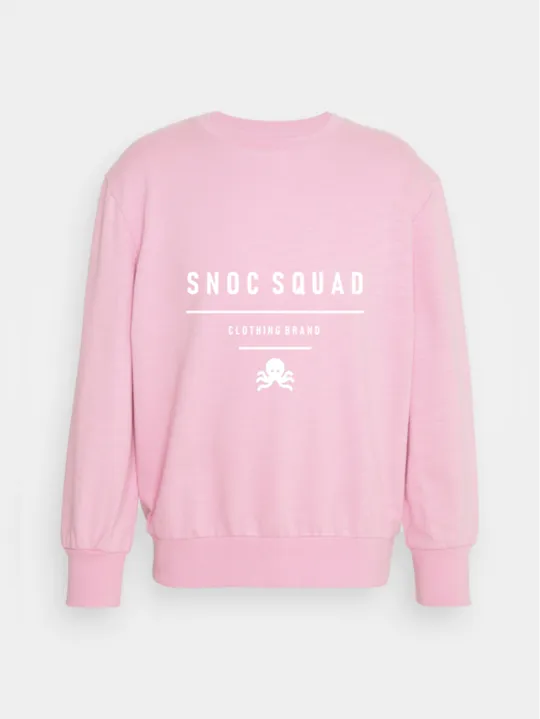 Sudadera SNOC squad rosa claro organic