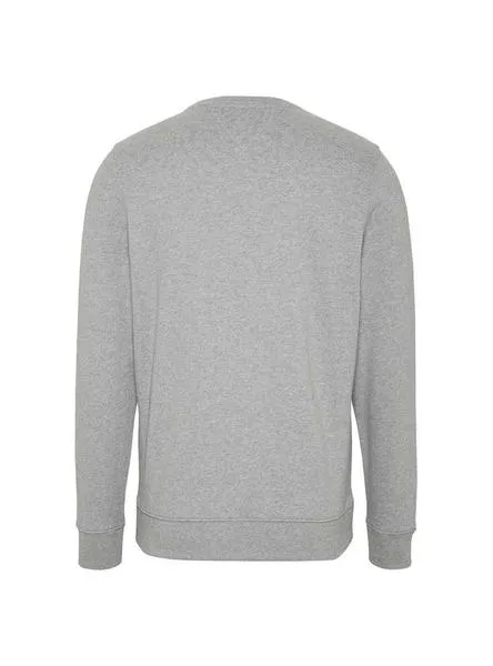 sudadera tommy jeans multi corp logo gris hombre