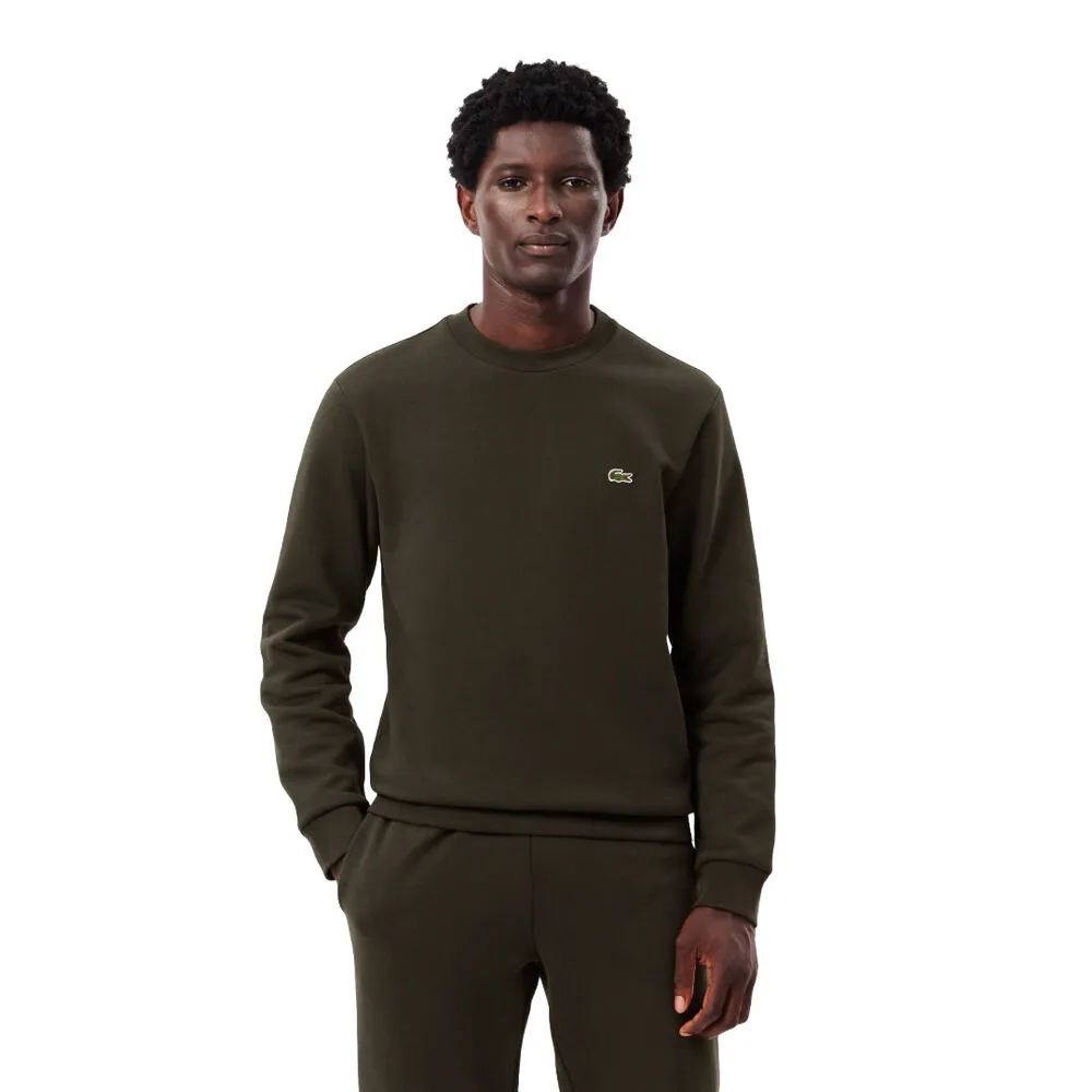 Sudadera Verde Khaki Lacoste sin Capucha Logo Pequeño Aubier M