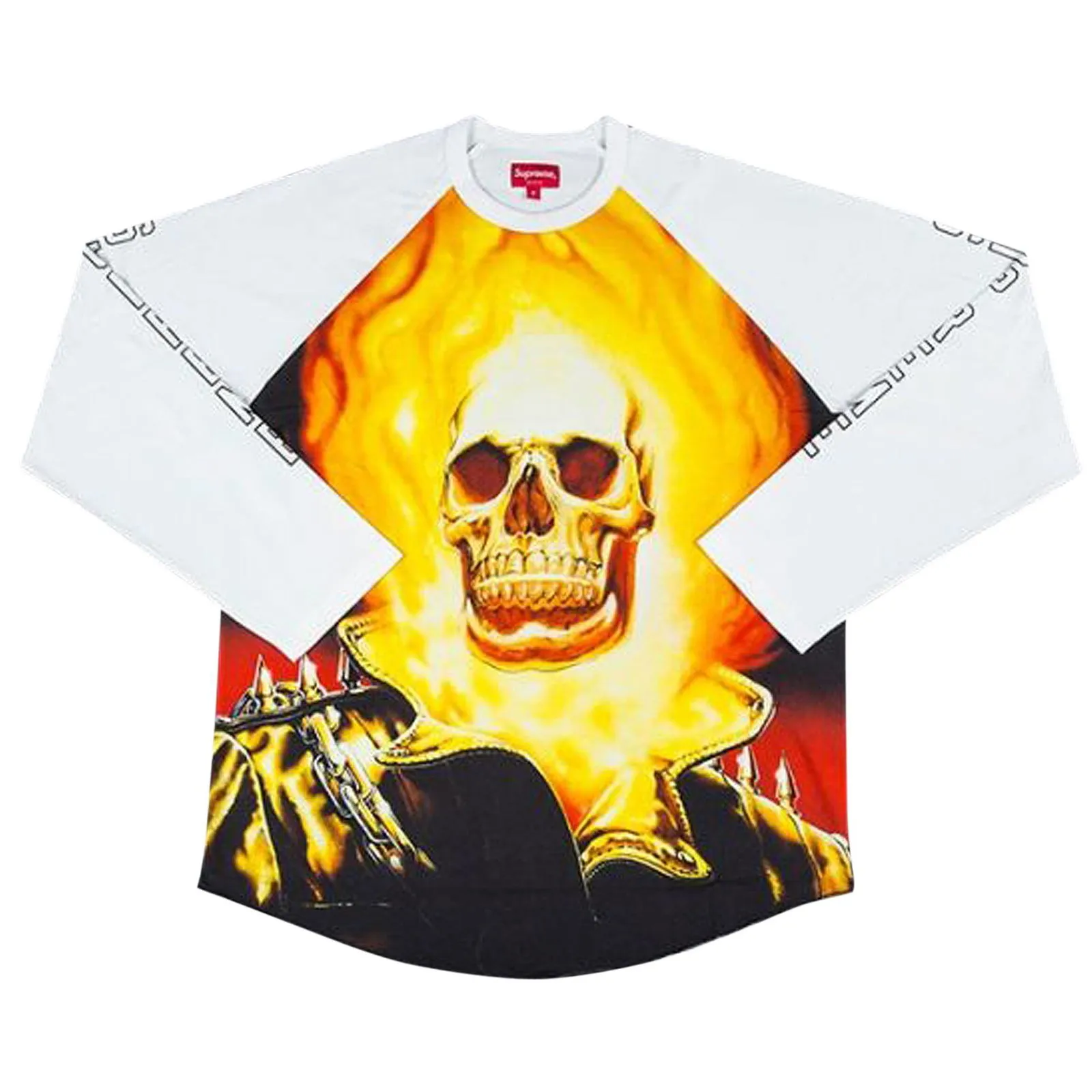 Supreme Ghost Rider Raglan Long-Sleeve Top