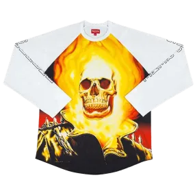 Supreme Ghost Rider Raglan Long-Sleeve Top