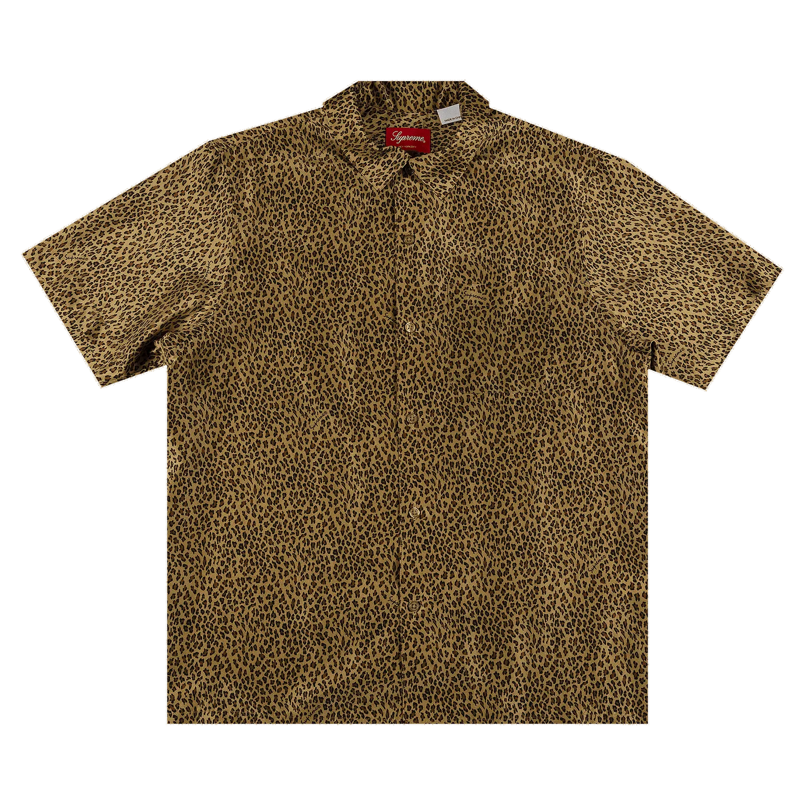 Supreme Leopard Silk Short-Sleeve Shirt