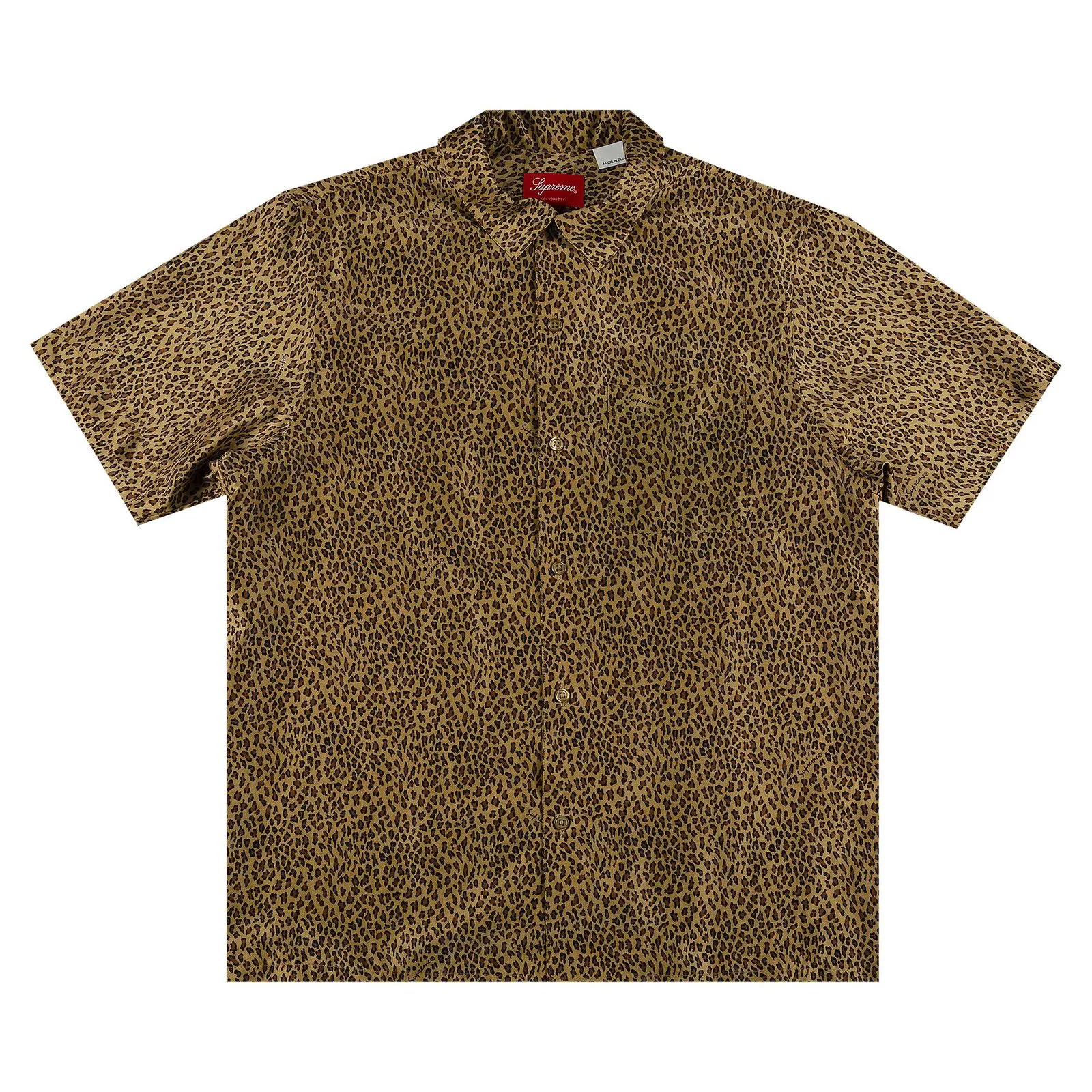 Supreme Leopard Silk Short-Sleeve Shirt