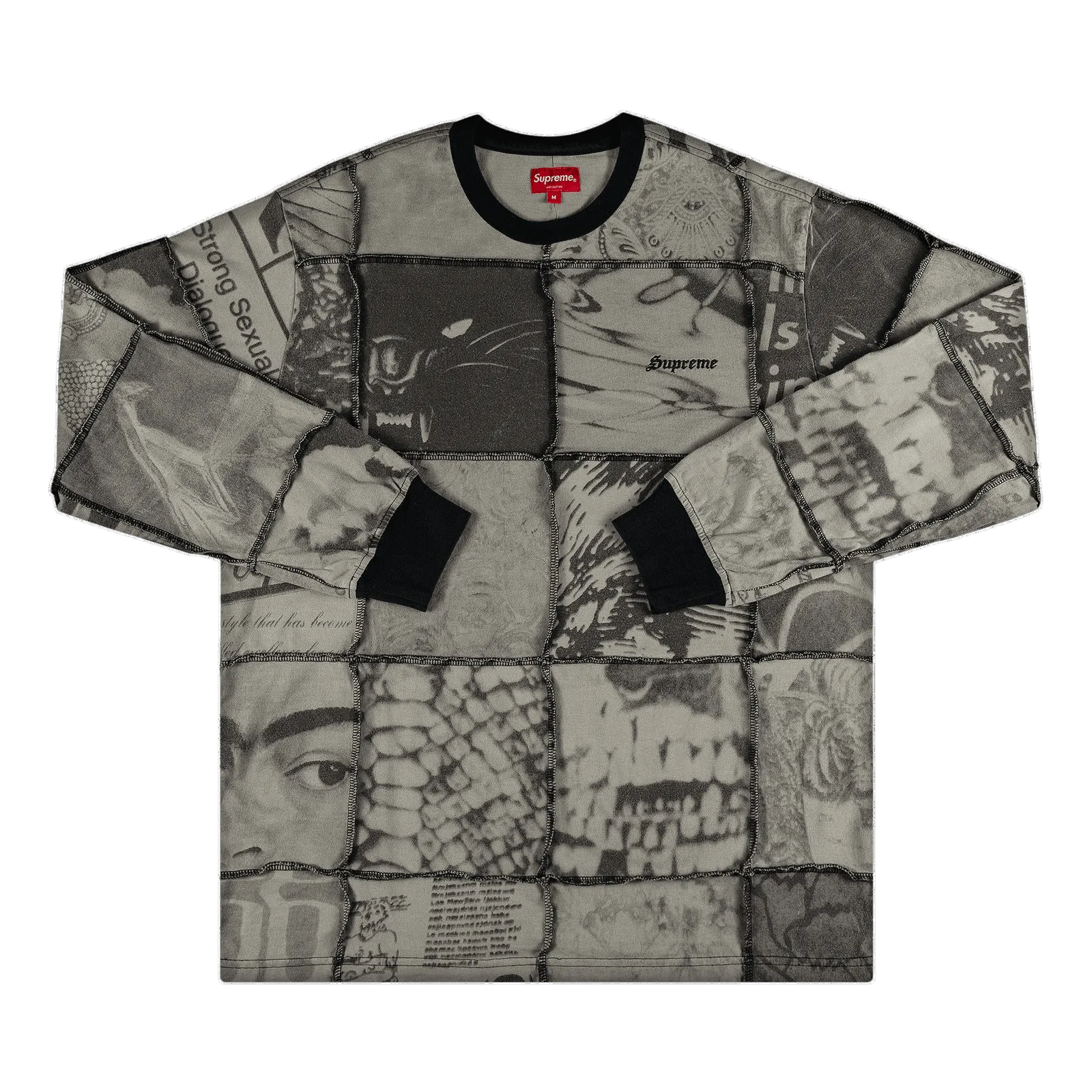 Supreme Mosaic Patchwork Long-Sleeve Top