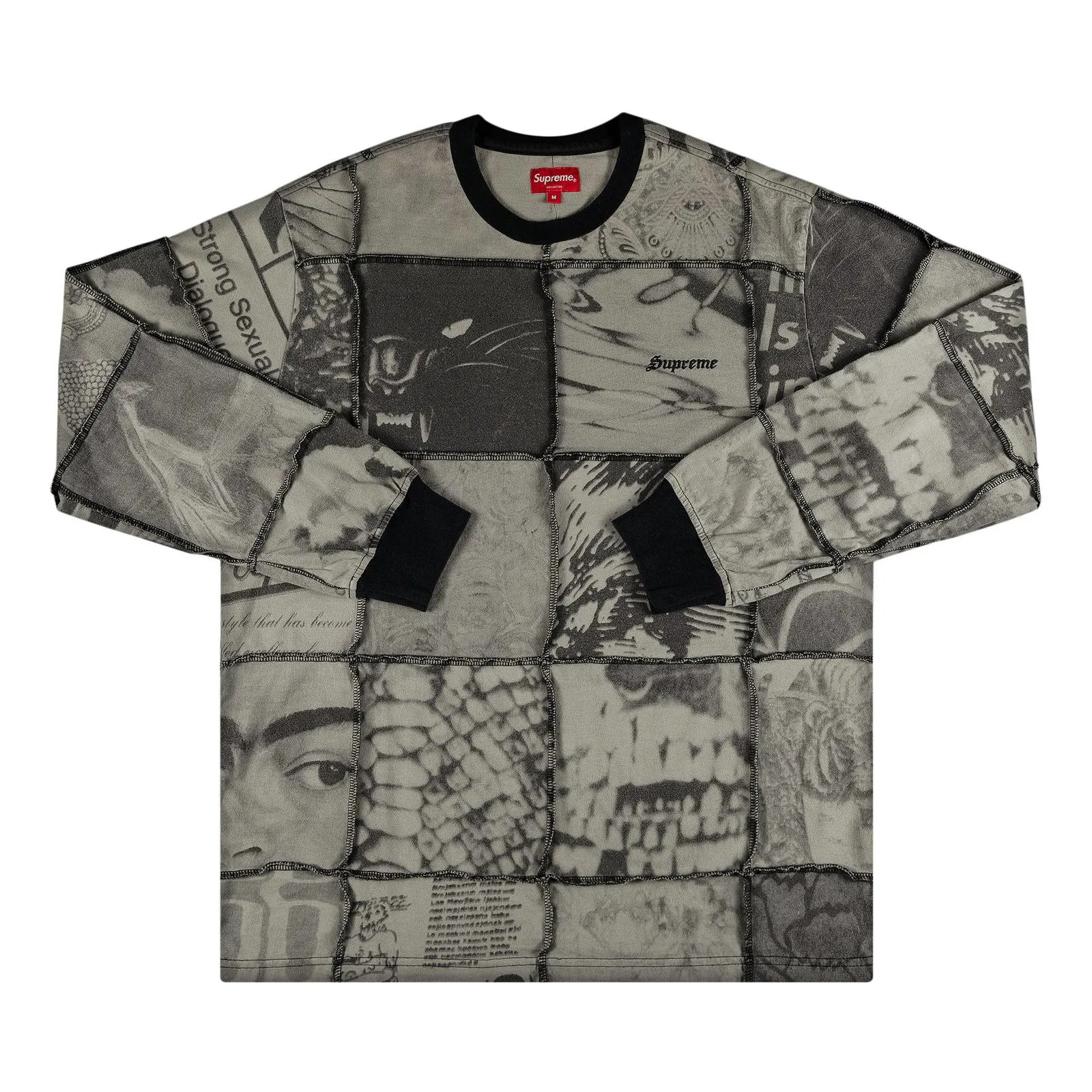 Supreme Mosaic Patchwork Long-Sleeve Top